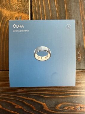Oura Ring 4 Ceramic Midnight Blue Size 5